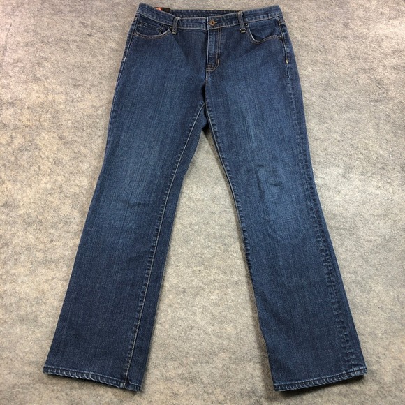 GAP Denim - GAP 1969 Dark Wash Flare Jeans Womens Size 12R Classic Fit Stretch Mid Rise